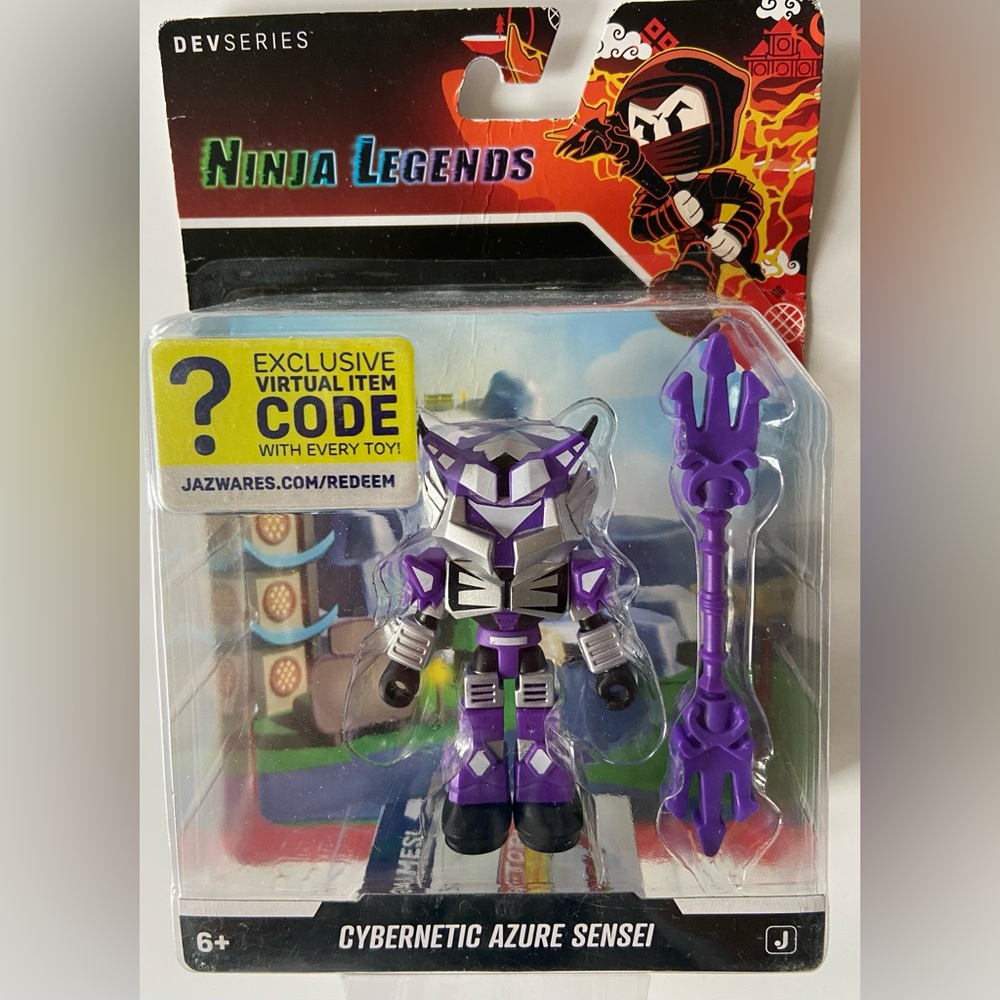 Roblox Ninja Legends – Cybernetic Azure Sensei Action Figure Jazwares New